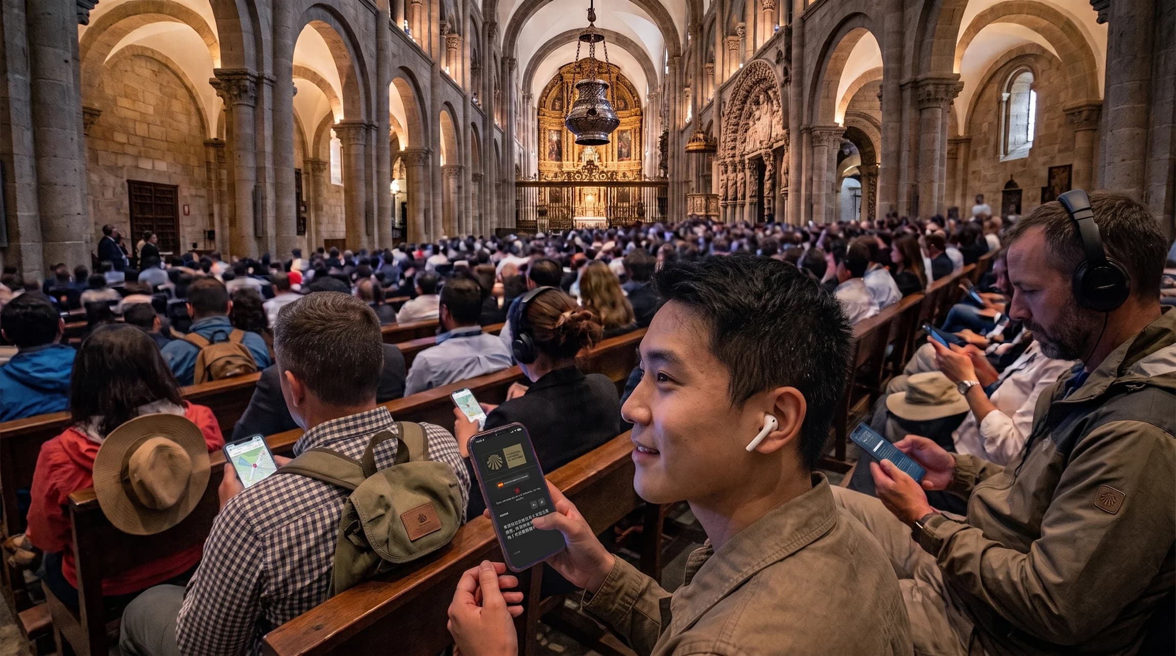 In the Cathedral of Santiago de Compostela